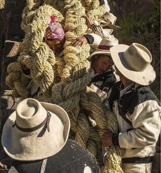 Elaboracion de las sogas Incas
